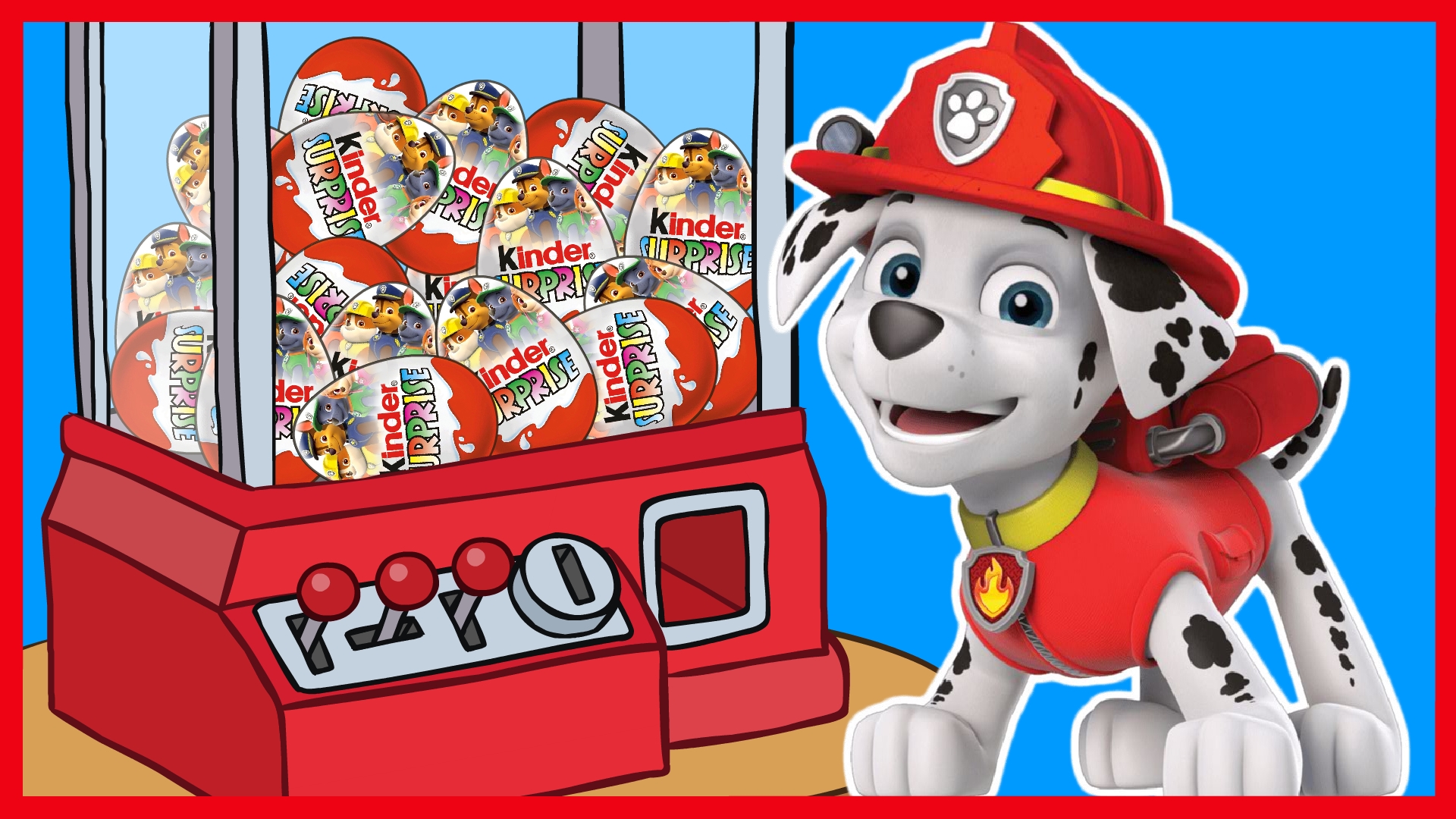 Достаю киндеры со спасателями Щенячий Патруль из автомата с игрушками. Мультфильм Щенячий Патруль. смотреть онлайн