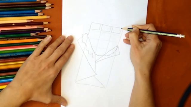 Как нарисовать шоколадку. Онлайн-школа рисования "Малевашки" смотреть онлайн