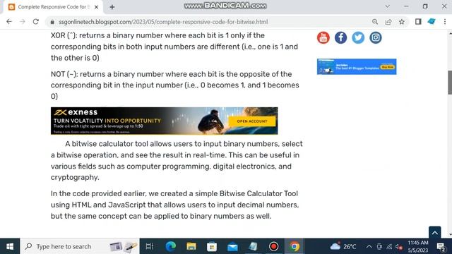 Script For Bitwise Calculator Tool For Free, For Blogger/WordPress смотреть онлайн