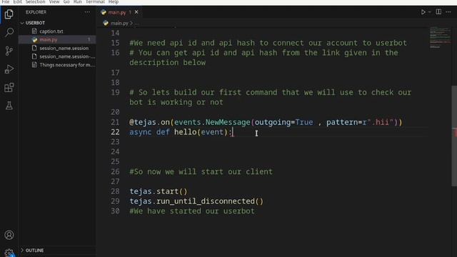 Create a Telegram userbot using the Telethon library in Python - Part 1. смотреть онлайн