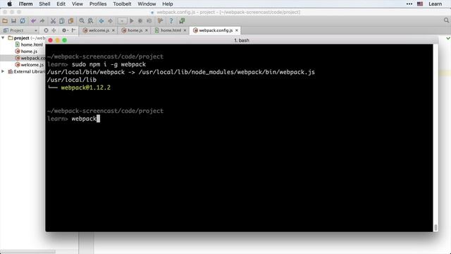 Webpack 2.1: Простая сборка - Простой конфиг смотреть онлайн