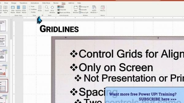 Grids, Guidelines, Ruler and Snap to Grid in PowerPoint