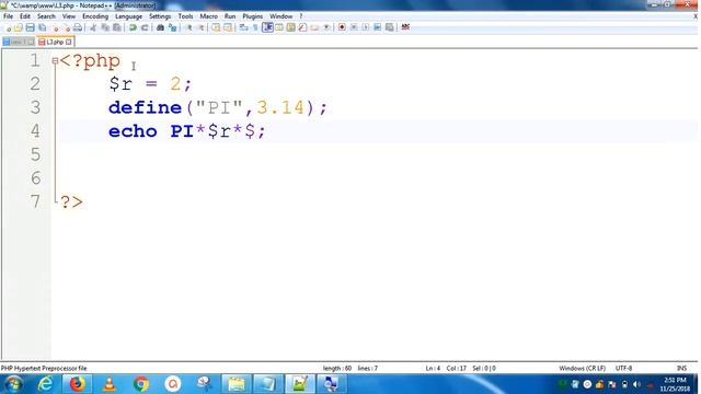 Types of Constant Variables in PHP | Lesson - 3 | PHP in Hindi смотреть онлайн