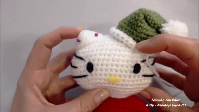 Tutorial amigurumi Hello Kitty - Montaje (mod-15) смотреть онлайн