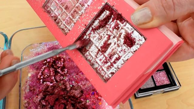 Pink vs Glitter - Mixing Makeup Eyeshadow Into Slime ASMR 356 Satisfying Slime Video смотреть онлайн