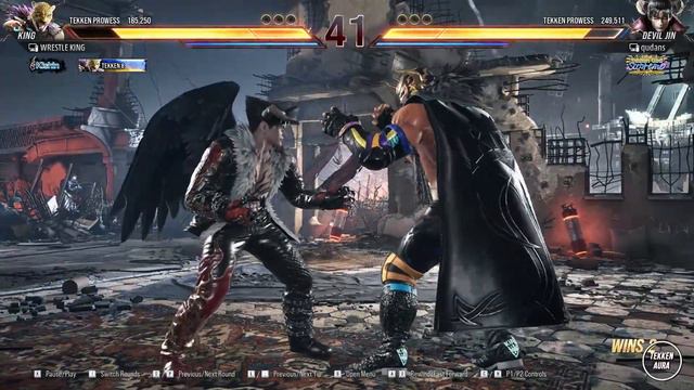 Tekken 8 ▰ WRESTLE KING (King) Vs Qudans (Devil Jin) ▰ Player Matches! смотреть онлайн