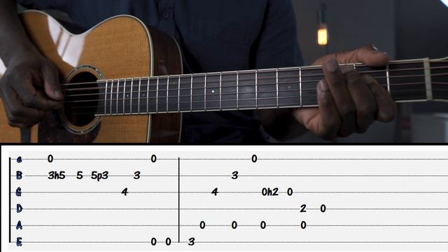 Robert Johnson Style Delta Blues Acoustic Guitar Lesson / With Tabs смотреть онлайн
