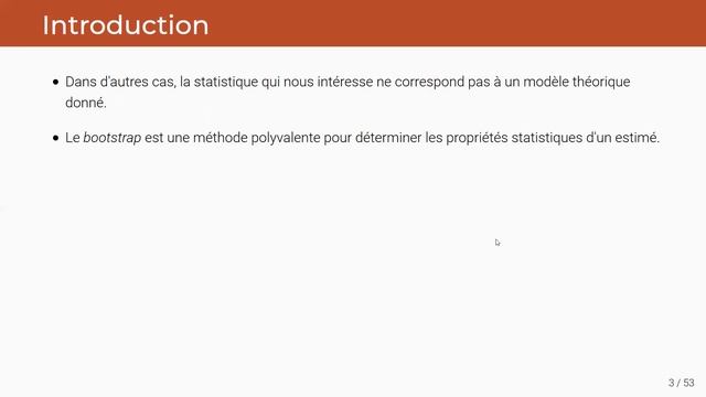 ECL8202, Cours 1.1 La méthode du bootstrap (Introduction) смотреть онлайн