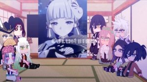 Uppermoons AND Hashiras react to Genshin Impact Characters as Future Hashiras (part two)