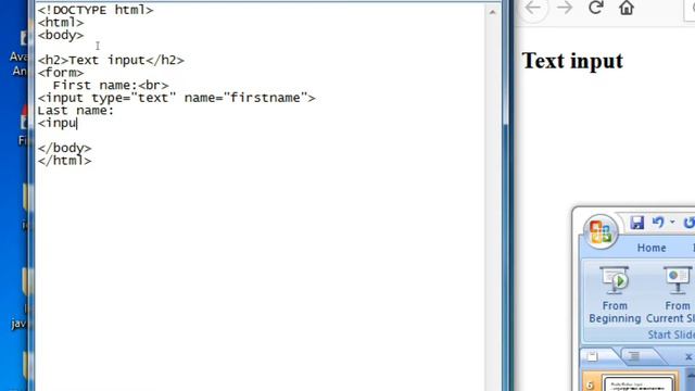 simple html form input type text in telugu with tags, notepad lesson: 21 (part-3) смотреть онлайн