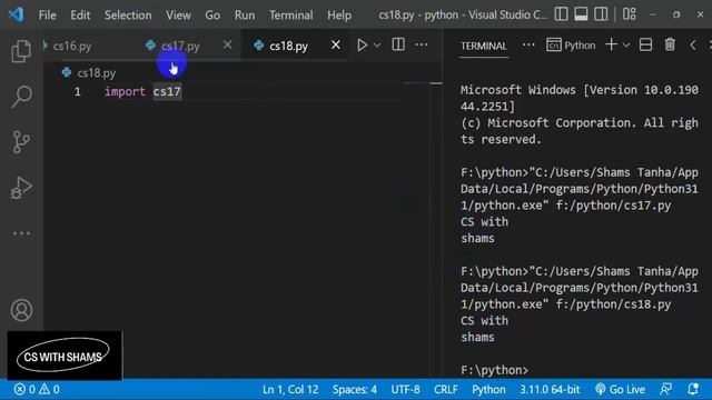Module and random module in python | python tutorial for beginners #17 смотреть онлайн