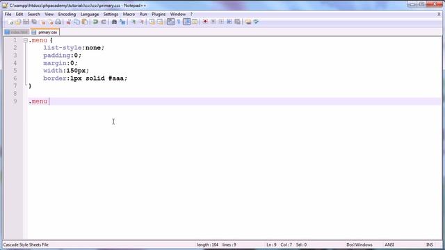 27 CSS CSS3 Tutorials Vertical Menu смотреть онлайн