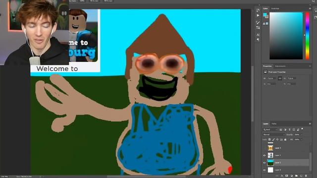 I advertised my FAKE Roblox game... and made it creepy смотреть онлайн