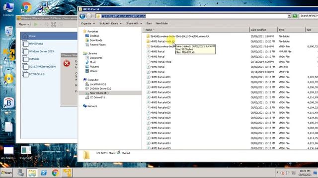 The Process cannot access file because another process has locked a portion of file | VMWARE ERROR смотреть онлайн