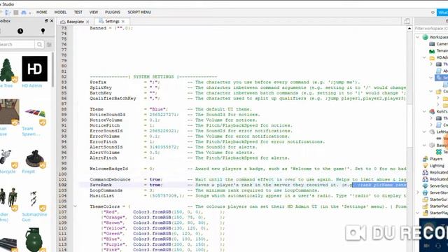 Как сохранить ранг админки которую вы дали игроку на всë время? HD Admin | Уроки по Roblox Studio. смотреть онлайн