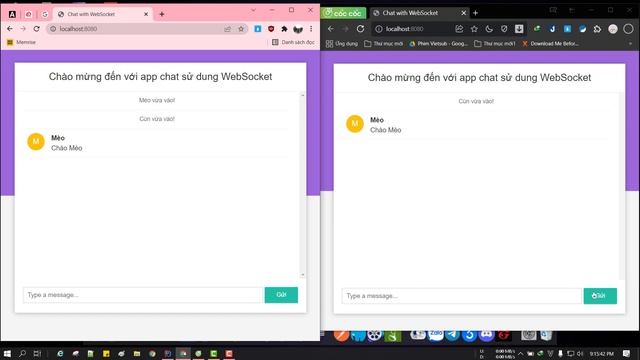 Ứng dụng chat đơn giản với Spring và Websocket смотреть онлайн