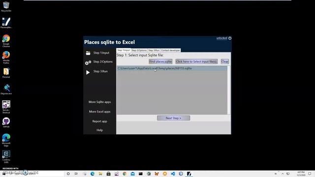export Firefox history database (Places.sqlite) to Excel смотреть онлайн