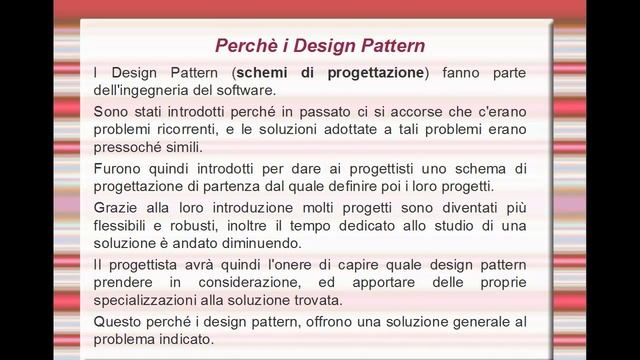 Corso java professionale - IX lezione - Design Pattern смотреть онлайн