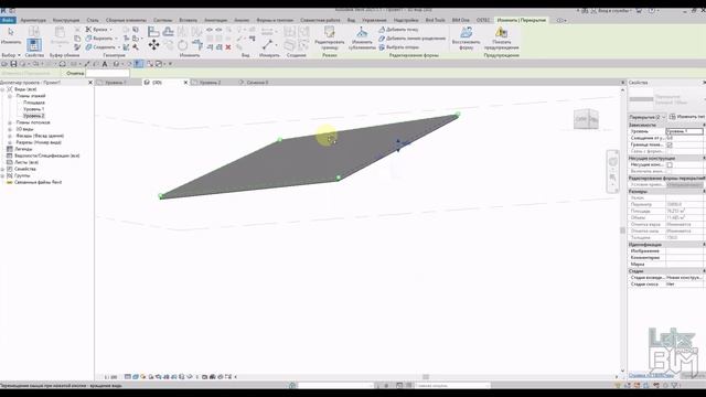 Побудова будівлі: розухил перекриття в Revit смотреть онлайн