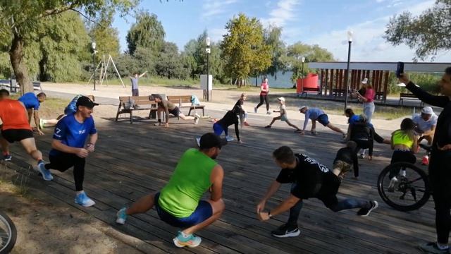 Разминка на забеге "5 вёрст Тёплый берег" г. Курчатов. 29.07.2023 смотреть онлайн