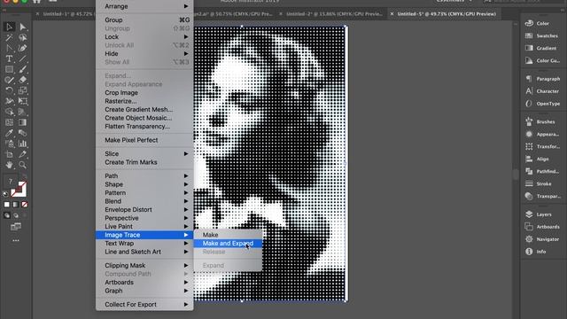 Halftone Screen Effect in Adobe Illustrator смотреть онлайн