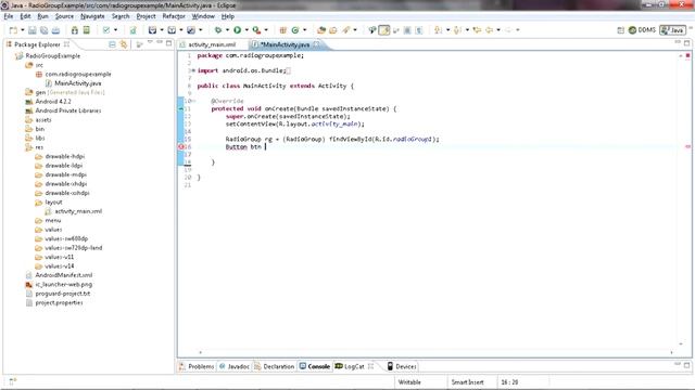 Android RadioGroup Example Tutorial смотреть онлайн