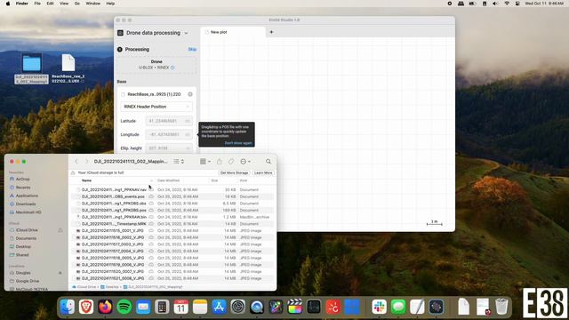 DJI Mavic 3 Enterprise RTK Post-Processing (PPK) In Emlid Studio