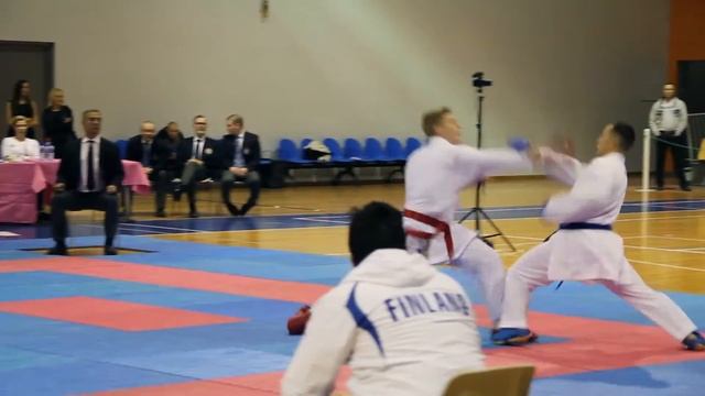 Ruslan Sadikov - 2nd fight - Male Team Kumite - Nordic Karate Championship 2014 смотреть онлайн