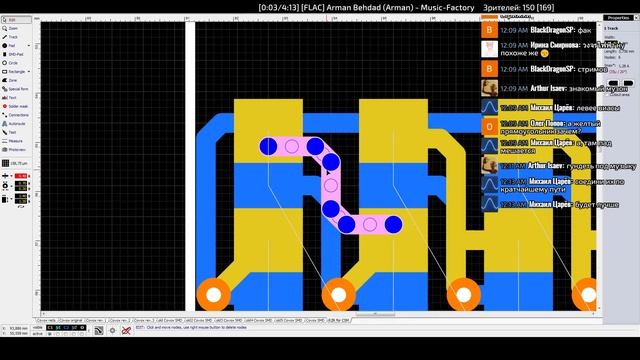 Трассировка плат (№6) R-2R для CSM [Запись]