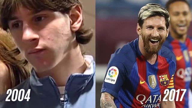 Lionel Messi Then And Now (Face & Hair & Hairstyle) смотреть онлайн