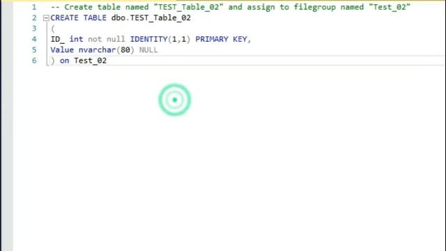 Assign table to filegroup смотреть онлайн