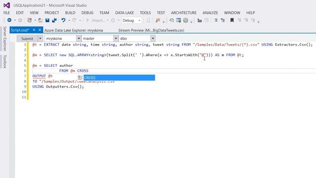 Introduction to U-SQL for Developers: Big Data Processing Made Easy смотреть онлайн