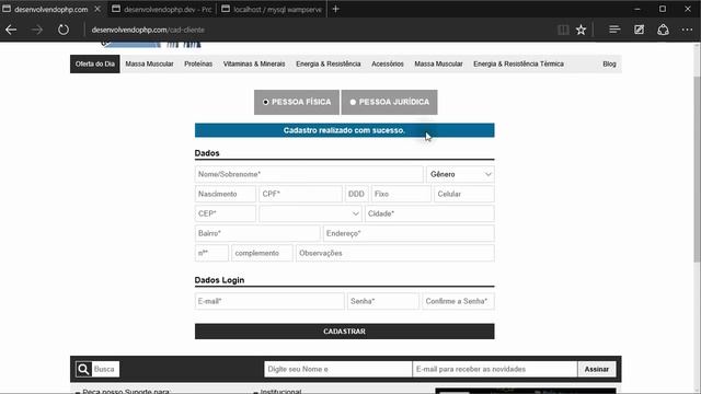#65e - Cadastro de Clientes com PHP e jQuery смотреть онлайн