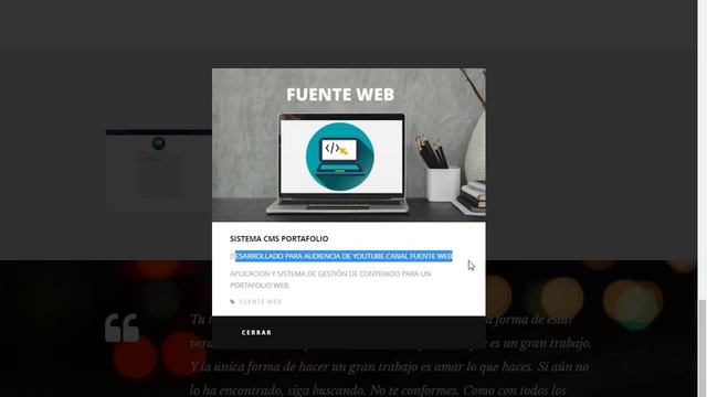 Portafolio Web CMS para Freelancer en PHP y MYSQL смотреть онлайн