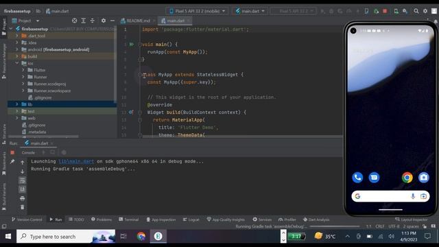 Firebase Setup for Android and iOS - Flutter with firebase - flutter app with backend #firebase смотреть онлайн