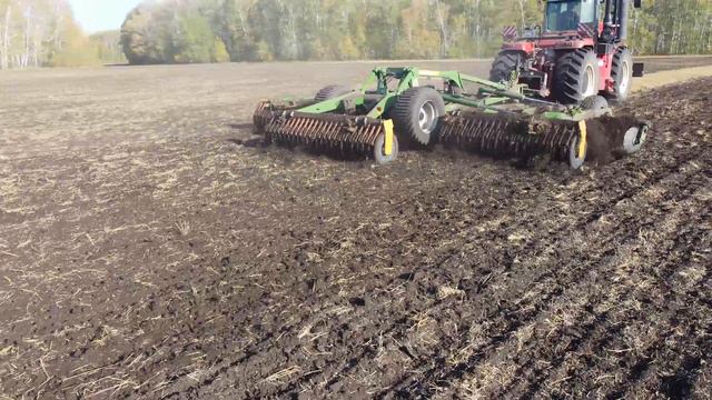 Работа Catros TX 8 с Buhler по стерне #amazone #tillage #catros #buhler