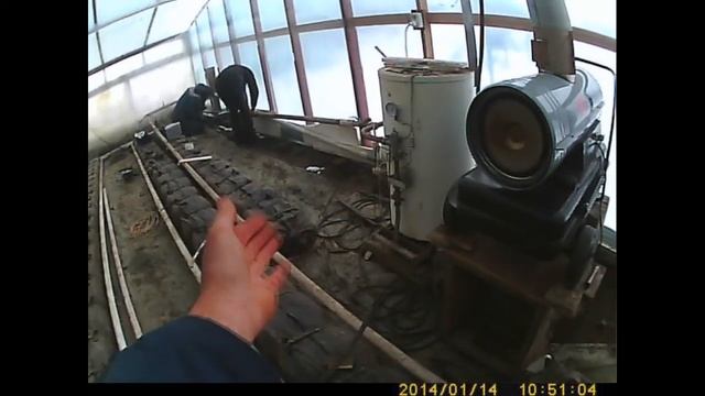 отопление в теплице - тепловая пушка первый запуск смотреть онлайн