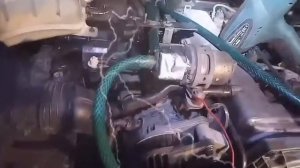 Промывка радиатора печки  Kia Sorento киа Соренто