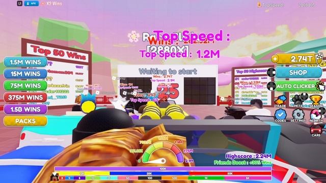 2.2M Top Speed/ Roblox Race Clicker Episode 106 смотреть онлайн