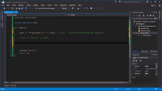 3. O'zgaruvchilar - C++da dasturlash darslari смотреть онлайн