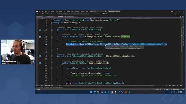Build dynamically scalable event-driven services using Azure Cosmos DB extension for Azure Function смотреть онлайн
