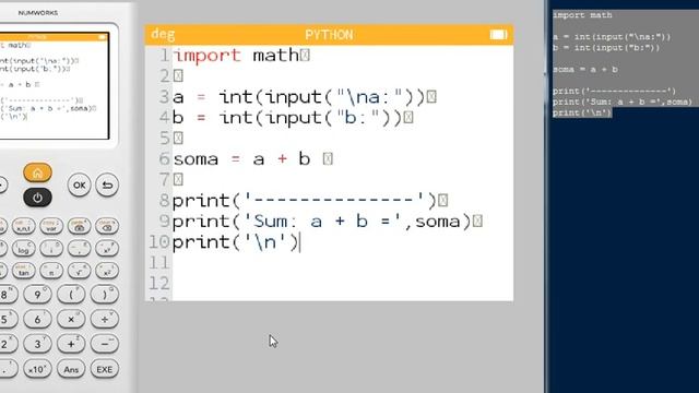 LeaRning like prof/ 1. It's from Python IDLE to NumWorks: Sum Calculator смотреть онлайн