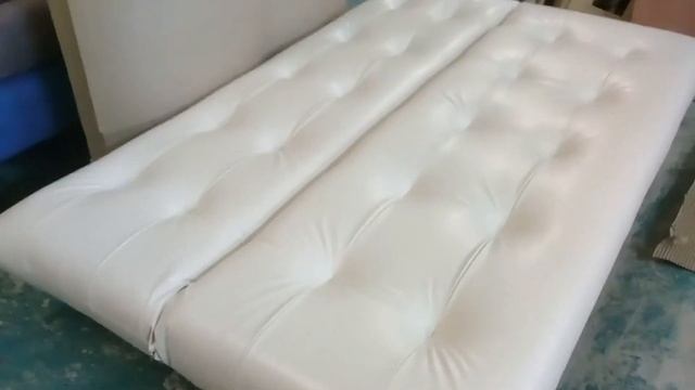 Диван кровать Поло Стайл экокожа sunny milk| Мебелька смотреть онлайн