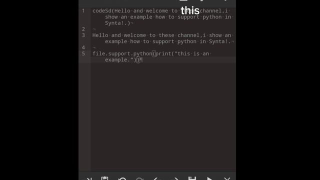 How to make and support python coding in Synta programming language? смотреть онлайн