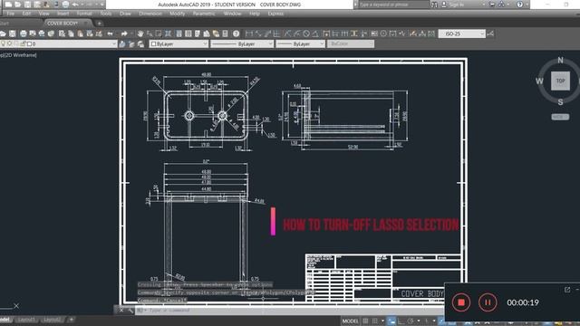 HOW TO TURN-OFF LASSO SELECTION IN AUTOCAD смотреть онлайн