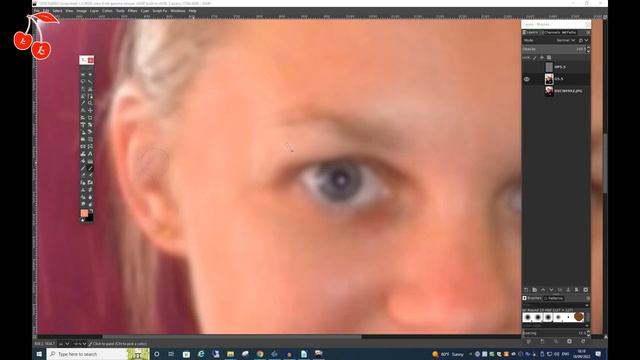 Частотное разложение в Gimp. Часть третья. Восстановление выжженых участков. смотреть онлайн