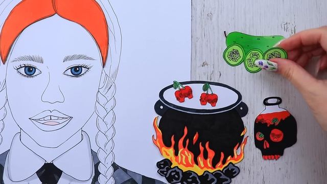 ASMR Makeup & Skincare with PAPER COSMETICS ? Wednesday Addams смотреть онлайн