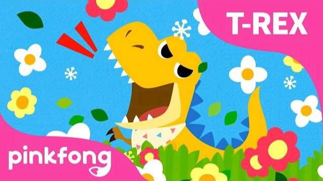 Baby T-Rex | Dinosaur Songs | Pinkfong Songs for Children смотреть онлайн