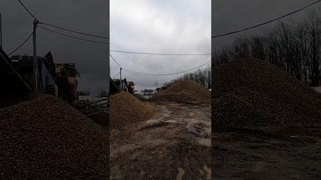 Щебень гравийный фракции 0-45 и 40-70\Как моют и дробят щебень на карьере\Карьер щебня изнанка смотреть онлайн