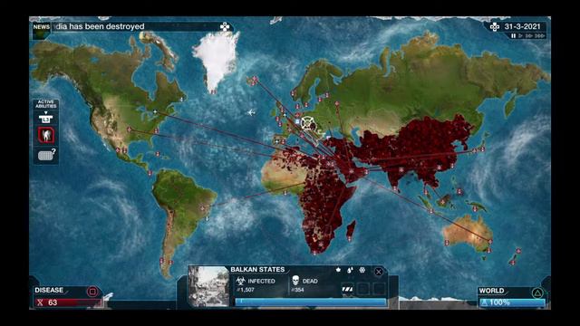 Plague Inc: Evolved Necroa Virus (Mega Brutal) смотреть онлайн